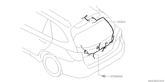 2015 Subaru Legacy Cord - Rear Diagram 1