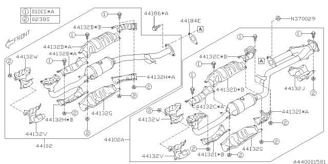 2018 Subaru Legacy Exhaust Diagram 3