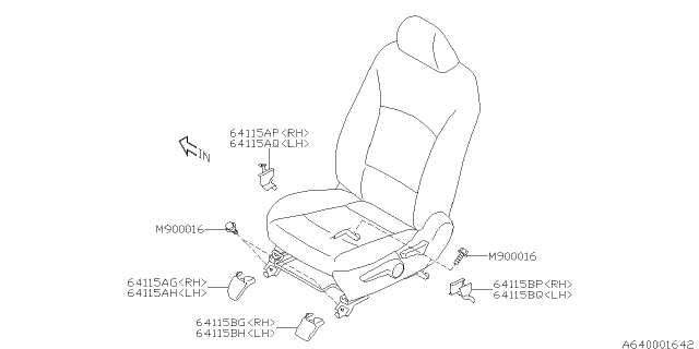 2015 Subaru Legacy Front Seat Diagram 5