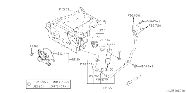 2015 Subaru Legacy Water Pump Diagram 2