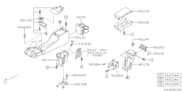 2006 Subaru Forester Lid Assembly Low C0U4 Diagram for 92114SA050ND