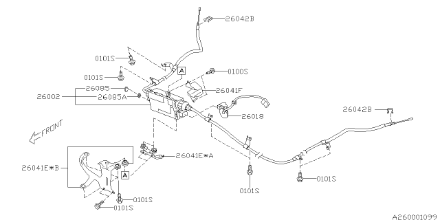 2012 Subaru Outback Parking Brake System Diagram 1