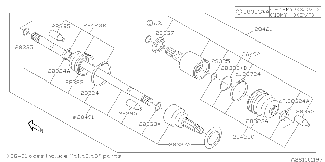 2013 Subaru Legacy Rear Axle Diagram 1