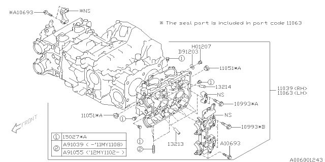 2013 Subaru Legacy Cylinder Head Diagram 3