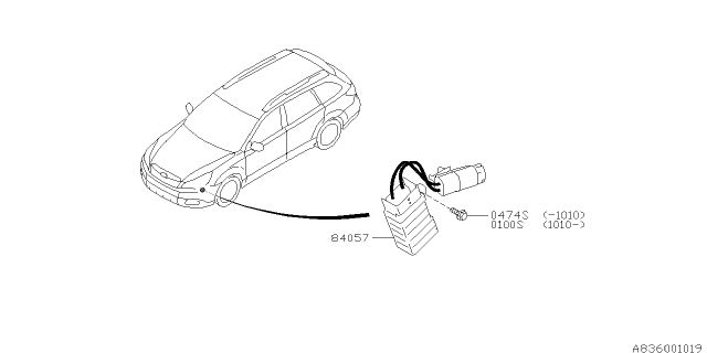 2010 Subaru Outback Electrical Parts - Day Time Running Lamp Diagram