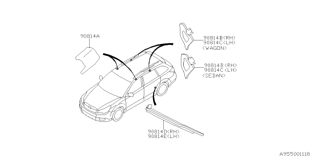 2011 Subaru Legacy Floor Insulator Diagram 1