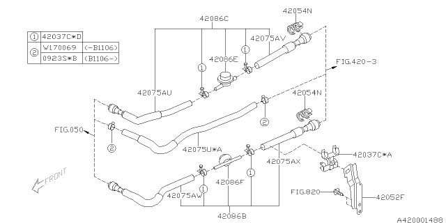2011 Subaru Legacy Fuel Piping Diagram 6