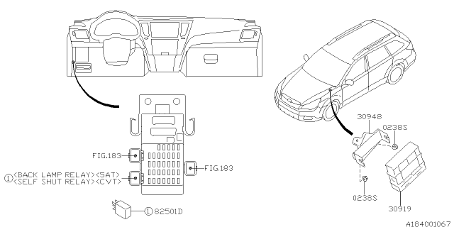 2011 Subaru Legacy Control Unit Diagram
