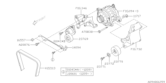 2014 Subaru Legacy Alternator Diagram 3