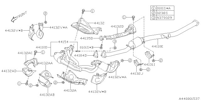 2014 Subaru Legacy Exhaust Diagram 2
