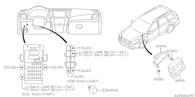 2014 Subaru Legacy Control Unit Diagram