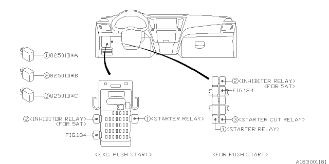 2012 Subaru Legacy Control Device Diagram 5
