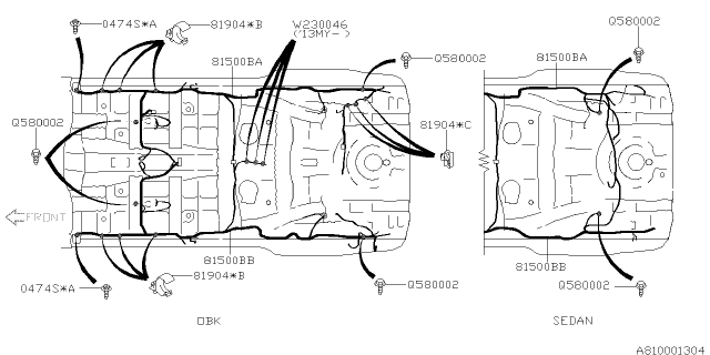 2012 Subaru Outback Wiring Harness - Main Diagram 5