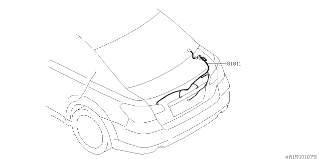 2012 Subaru Legacy Cord - Rear Diagram 2