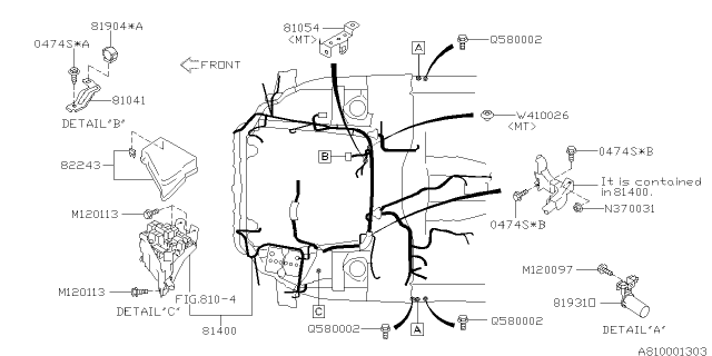 2014 Subaru Legacy Wiring Harness - Main Diagram 2
