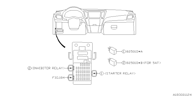 2012 Subaru Legacy Control Device Diagram 4