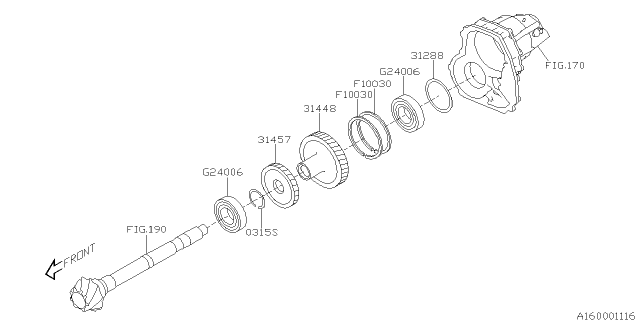 2014 Subaru Outback Reduction Gear Diagram