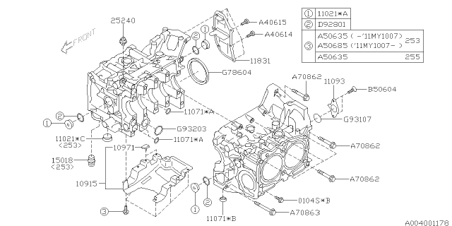 2013 Subaru Legacy Cylinder Block Diagram 6