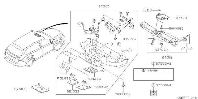2013 Subaru Legacy ADA System Diagram 2