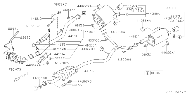 2012 Subaru Outback Exhaust Diagram 1