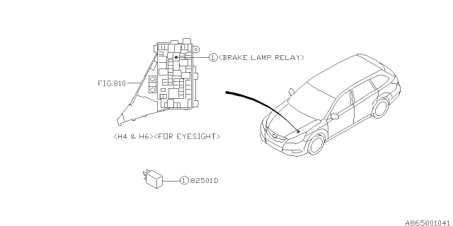 2013 Subaru Legacy ADA System Diagram 1