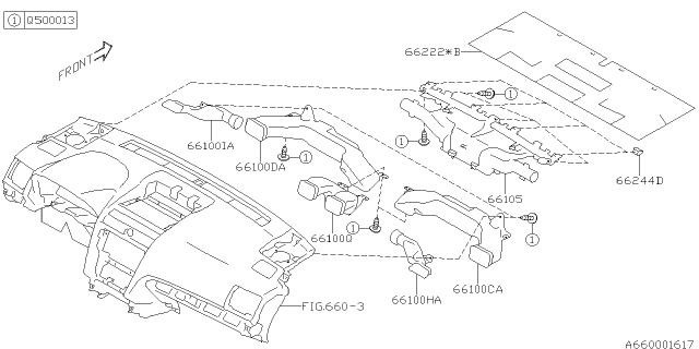 2014 Subaru Forester Instrument Panel Diagram 2