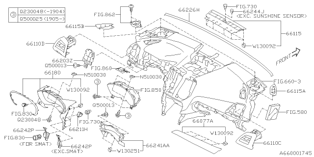 2021 Subaru Impreza Instrument Panel Diagram 6