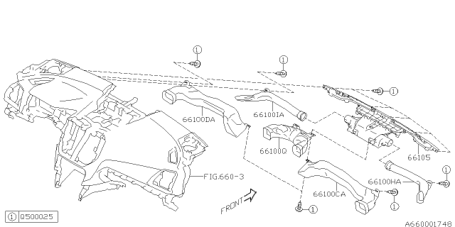 2021 Subaru Impreza Instrument Panel Diagram 2