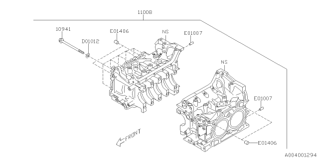 2021 Subaru Impreza Cylinder Block Diagram 1