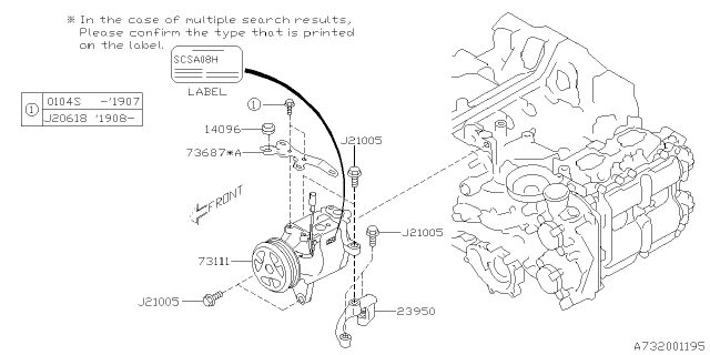 2018 Subaru Impreza Compressor Diagram 1