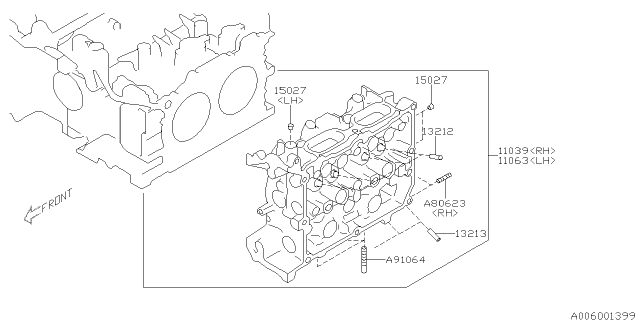 2018 Subaru Impreza Cylinder Head Diagram 1