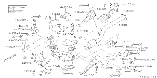 2021 Subaru Impreza Exhaust Diagram 3
