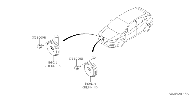 2019 Subaru Impreza Electrical Parts - Body Diagram 2