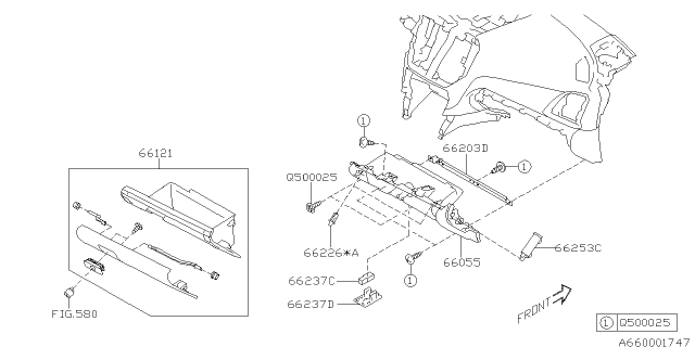 2021 Subaru Impreza Instrument Panel Diagram 4