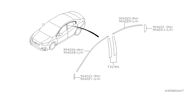2020 Subaru Impreza Tape Diagram 1
