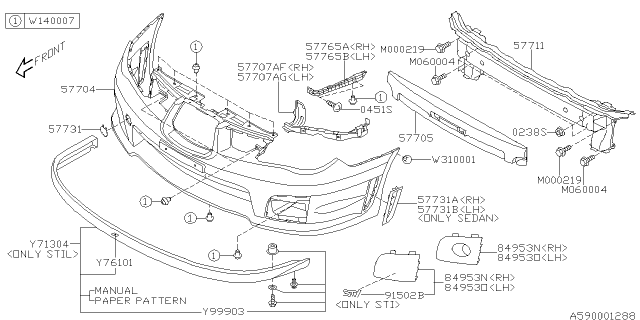 2007 Subaru Impreza Slider Side Front WGN RH Diagram for 55565FE000