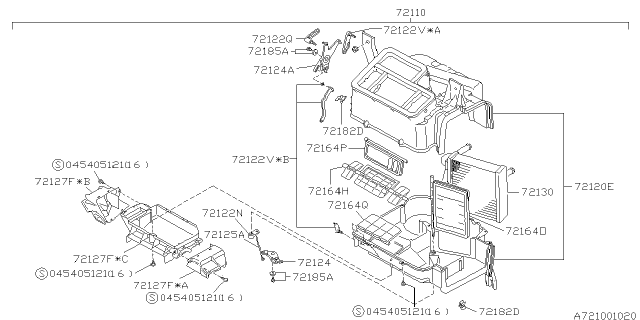 1995 Subaru Impreza Heater Unit Diagram