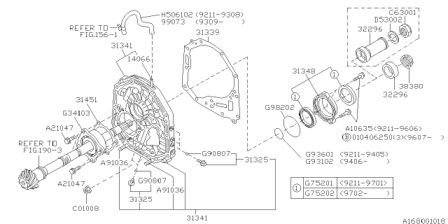 1998 Subaru Impreza Automatic Transmission Oil Pump Diagram 3