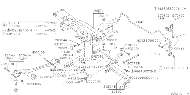 1999 Subaru Impreza Rear Suspension Diagram 2