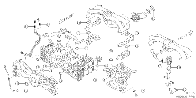 2015 Subaru WRX Engine Assembly Diagram 3