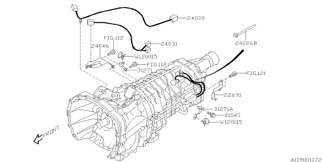 2018 Subaru WRX STI Transmission Harness Diagram 2