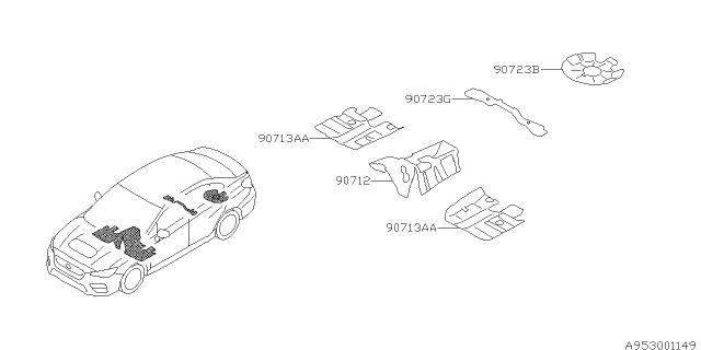 2015 Subaru WRX STI Silencer Diagram 2