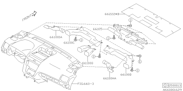 2015 Subaru WRX Instrument Panel Diagram 3
