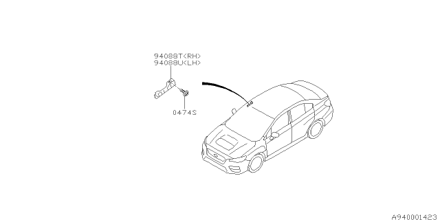 2016 Subaru WRX Inner Trim Diagram 2