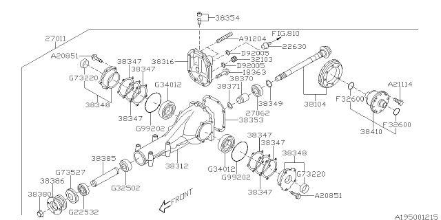 2020 Subaru WRX Differential - Individual Diagram 3