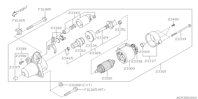 2020 Subaru WRX STI Starter Diagram 1