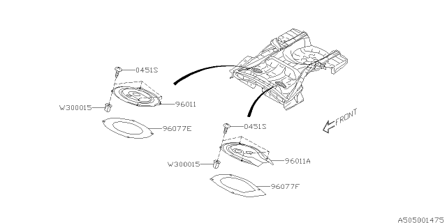 2015 Subaru WRX STI Body Panel Diagram 2