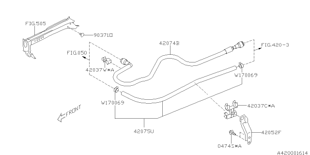 2017 Subaru WRX Fuel Piping Diagram 4