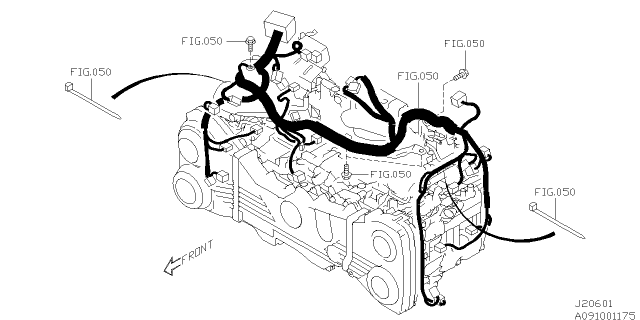 2019 Subaru WRX STI Engine Wiring Harness Diagram 2