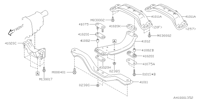 2016 Subaru WRX STI Engine Mounting Diagram 2